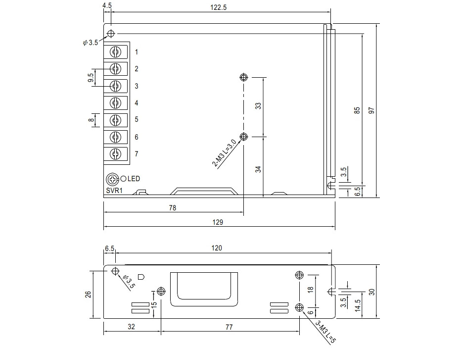 ابعاد lrs-100-12